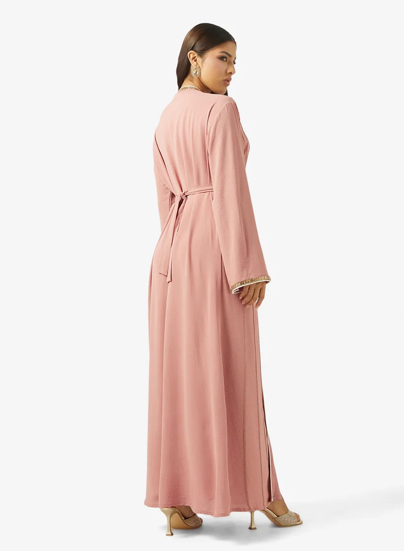 ARABIAN CLOSET LADIES ABAYA 2 PIECE WITH BELT